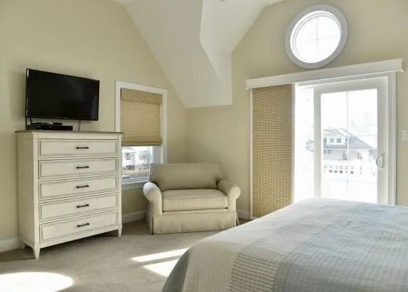 Primary Bedroom with 46 inch Smart TV