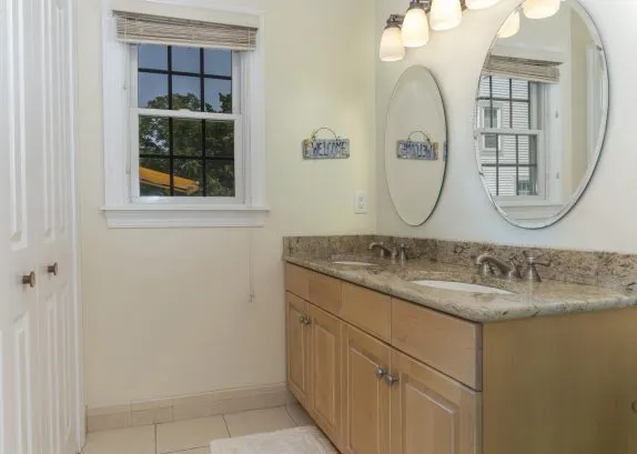 1st floor full bath with double sinks
