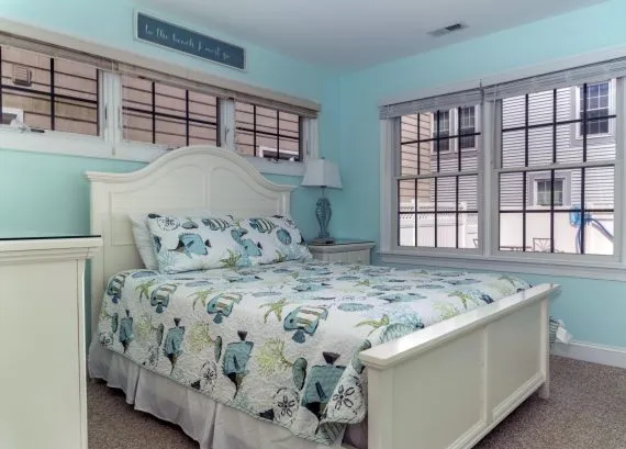 1st floor rear bedroom over looking the private pool