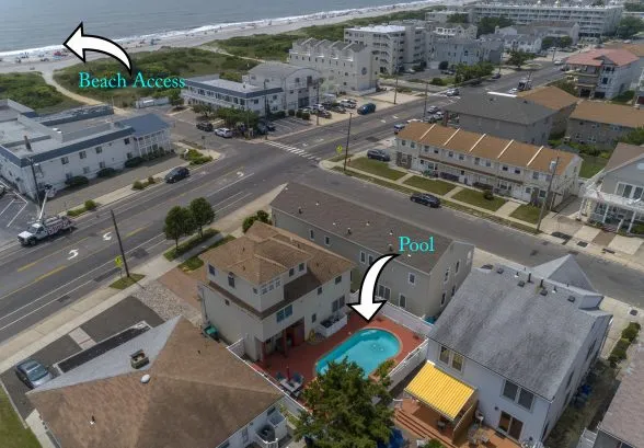 Private Pool and steps from the beach!