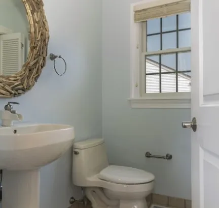 Convenient 2nd floor powder room