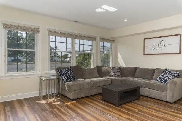Perfect separated family room offers ample space for the kids!