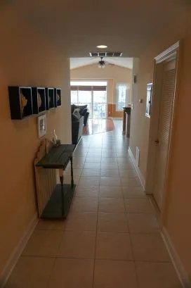 Spacious entry hallway