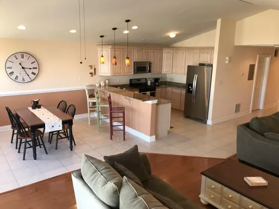 Kitchen and dining area