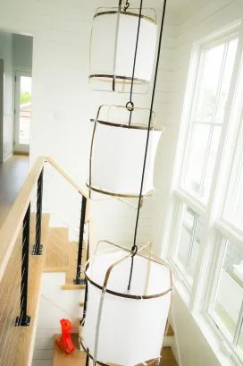 The light filled stairwell provides cheerful, even light all day long.