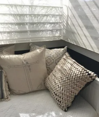 Bedroom 4/TV sitting room has both blackout blinds and light-filtering blinds.