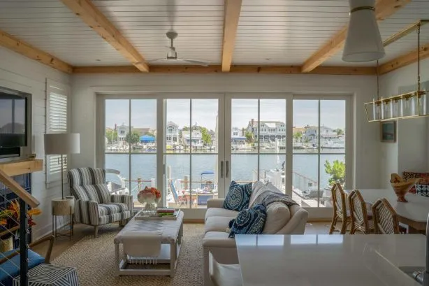 Indoor-Outdoor living on the water.Photo Anthony Pezzetti, Philadelphia Inquirer, Haven feature.
