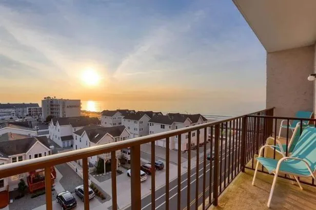 Sunrise from the Bedroom Balconies