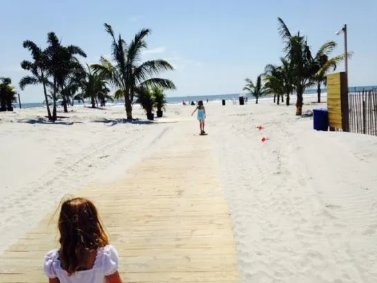 Beach walk way