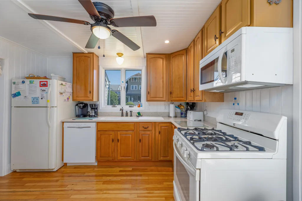 Front half of kitchen