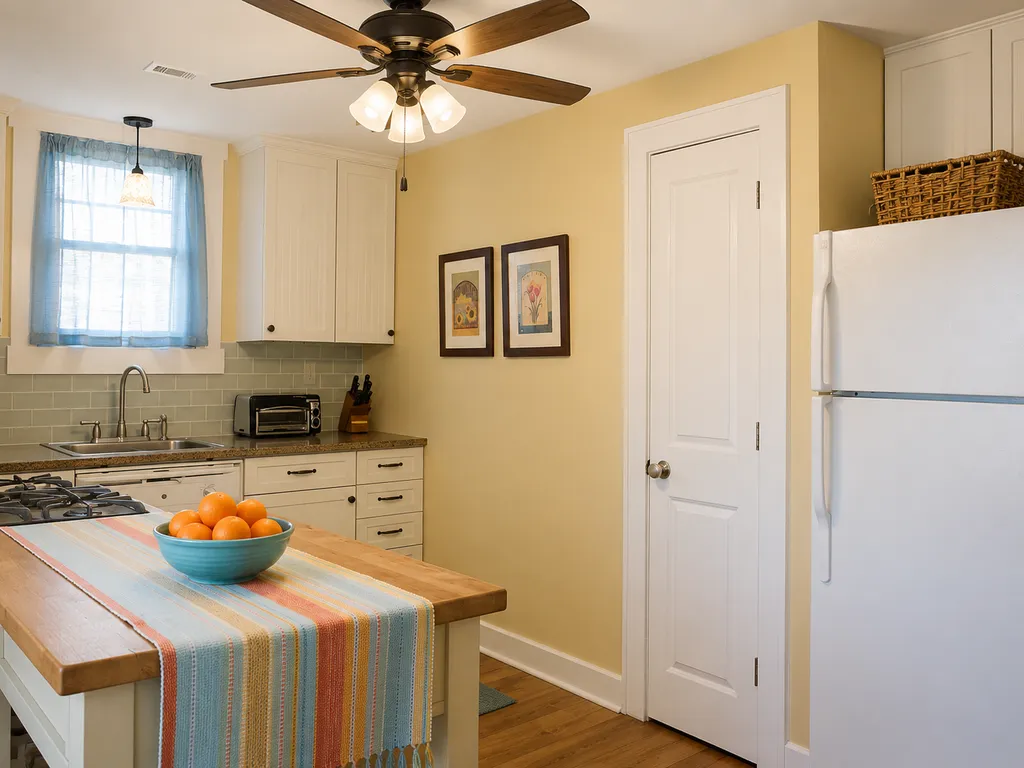 Another angle of the kitchen.