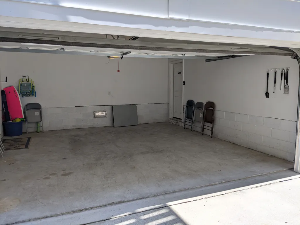 2 car garage - grill tools on the right
