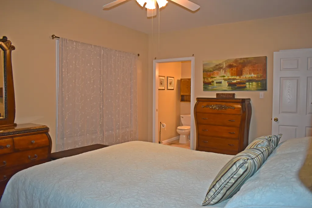 Main Bedroom with Bath beyond pocket door