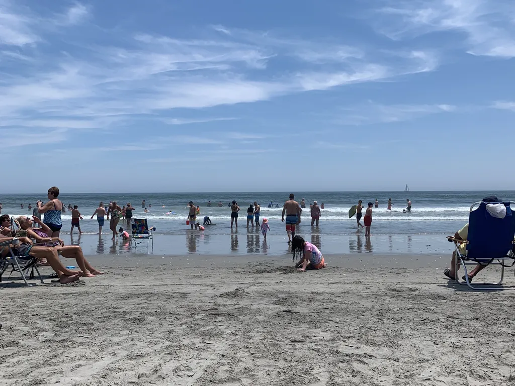 Beach block location with short walk to water