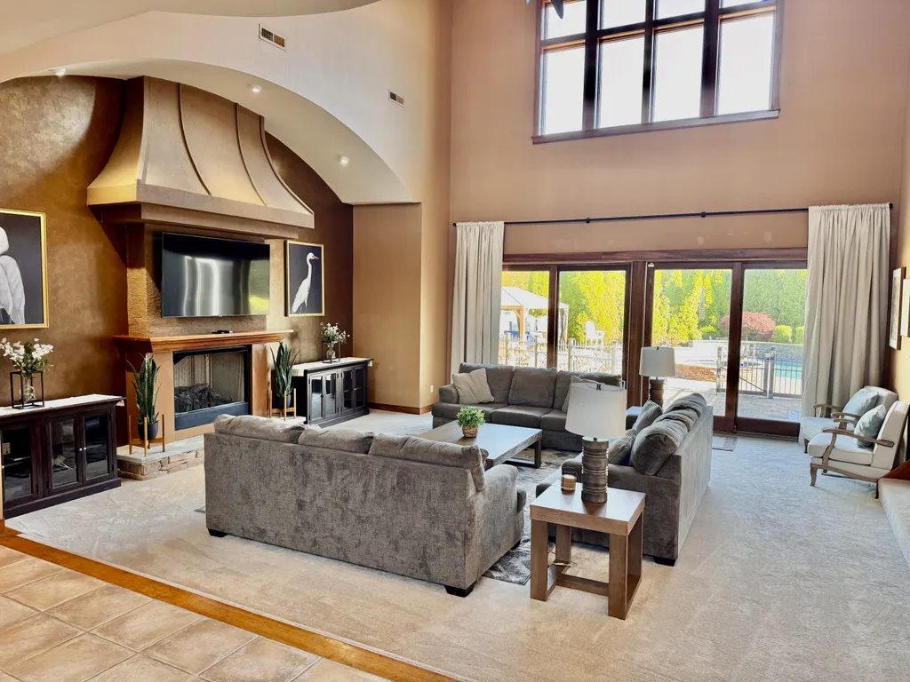Great Room with Views of Backyard