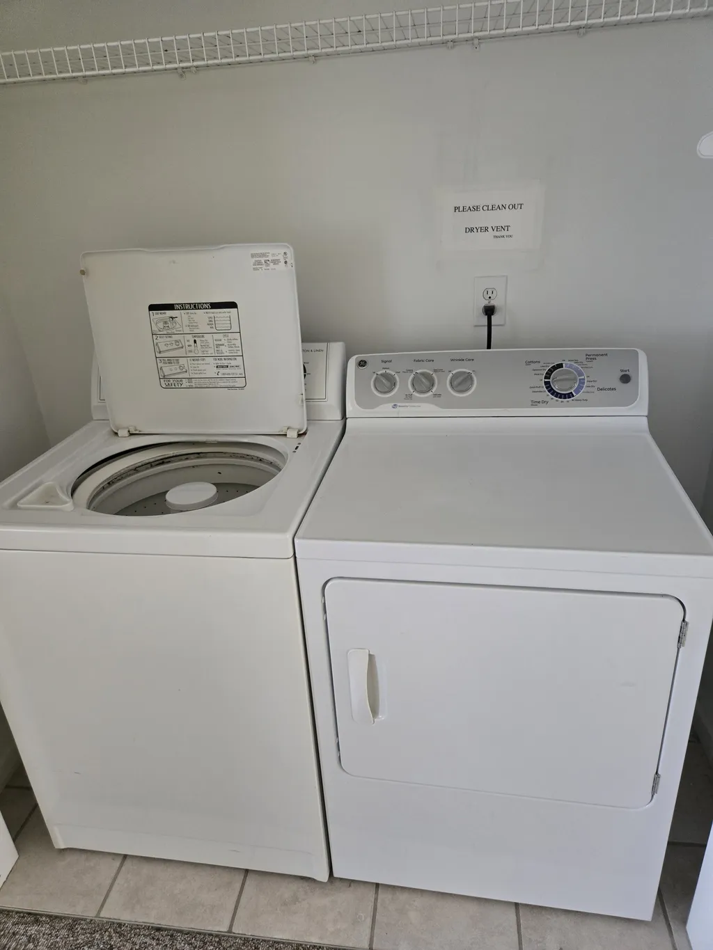 Full Washer + Dryer in Hallway