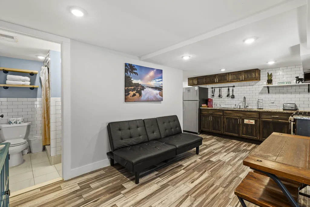 Apt 1 kitchen/living area