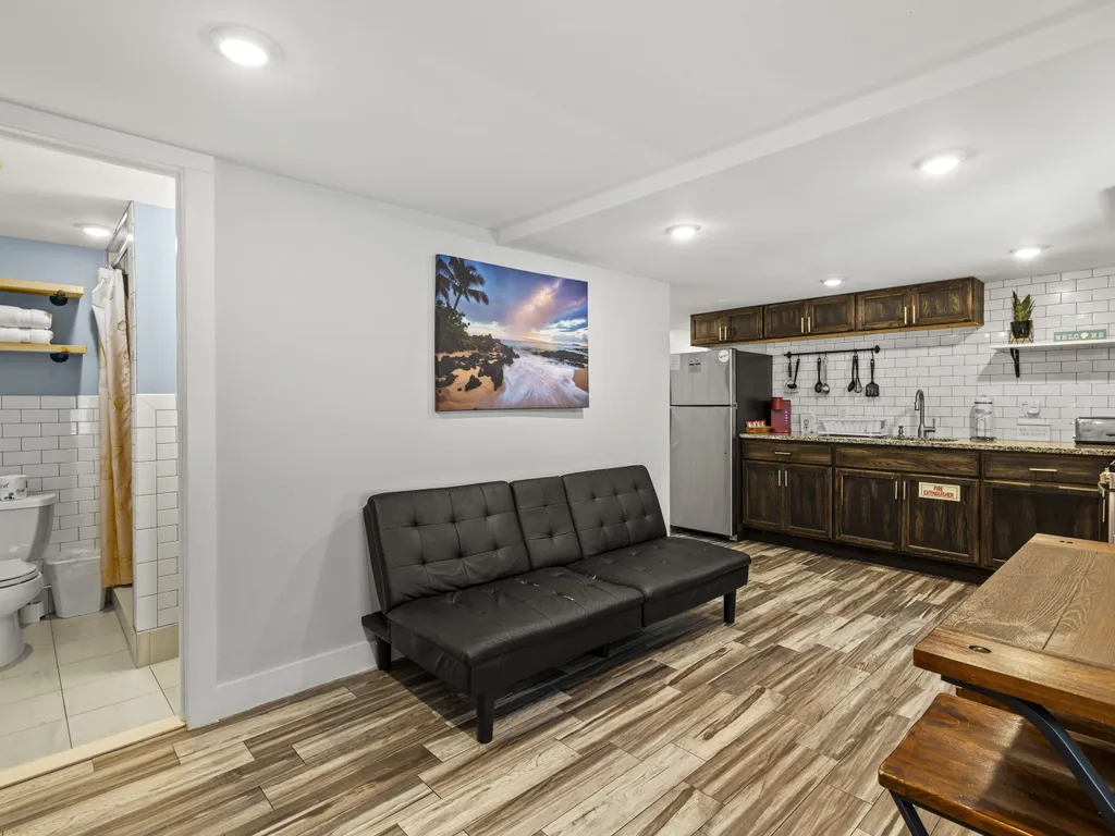 Apt 1 kitchen/living area