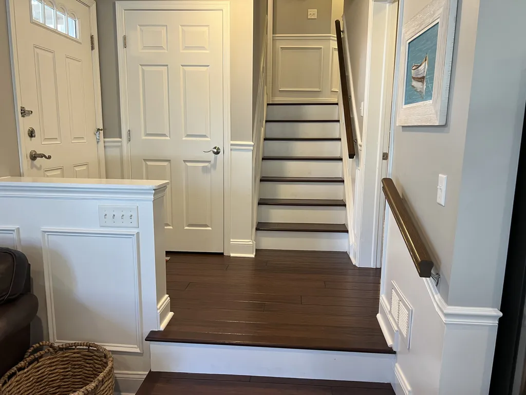 Steps from Living Room to Bedrooms