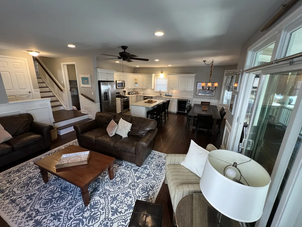 Living Room is Open Concept