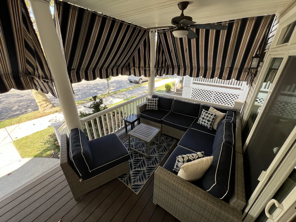 Large Sectional on Front Porch
