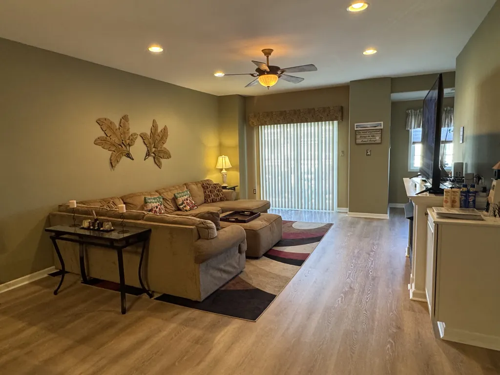 Spacious living room to spread out, relax, and enjoy shore times and summer breezes.