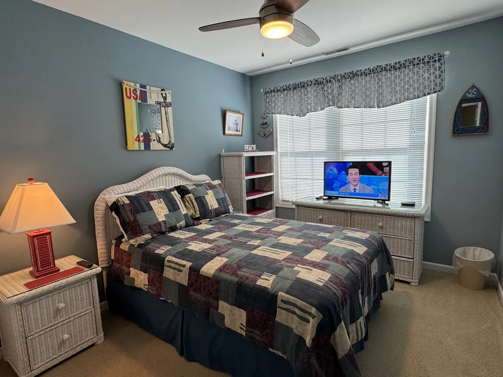3rd floor bedroom with Full bed (Nautical motif). Sleeps 2.