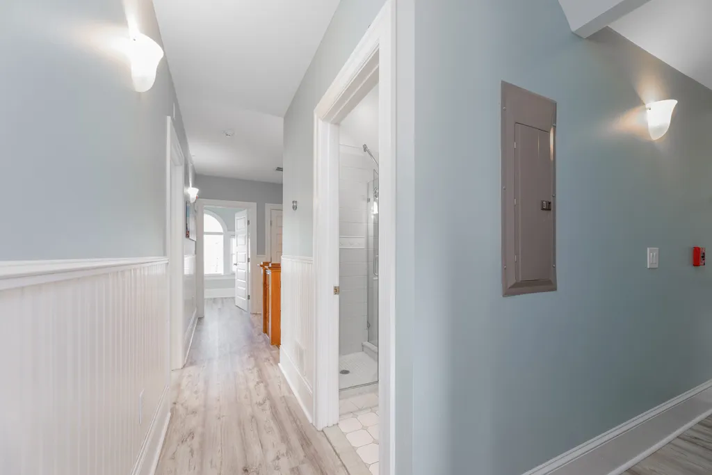 Upper hallway facing West