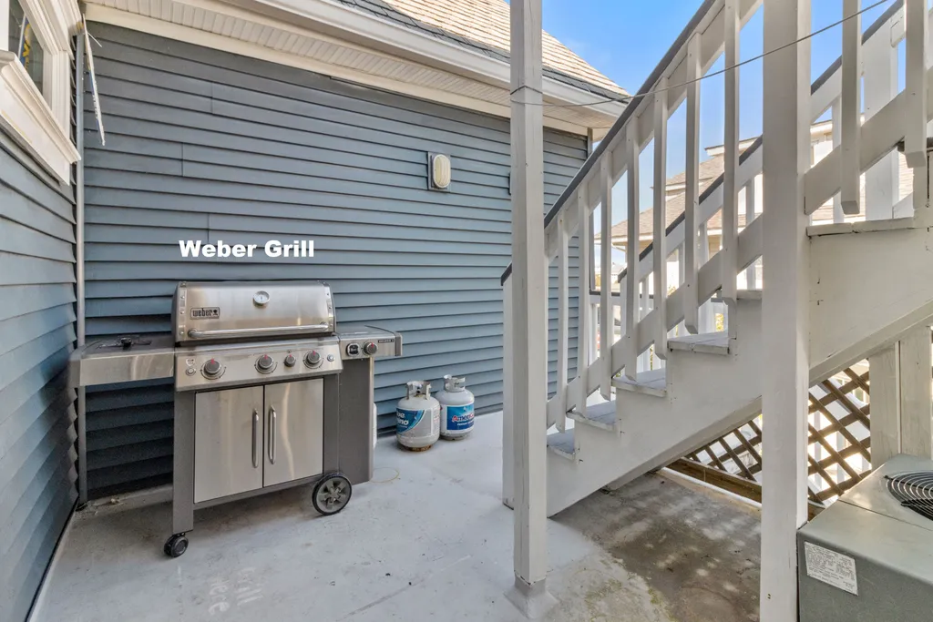 Weber Grill outside kitchen