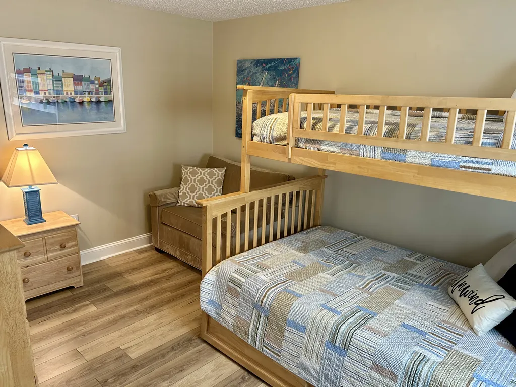 3rd bedroom with twin over full bunk, twin trundle, twin sofa bed