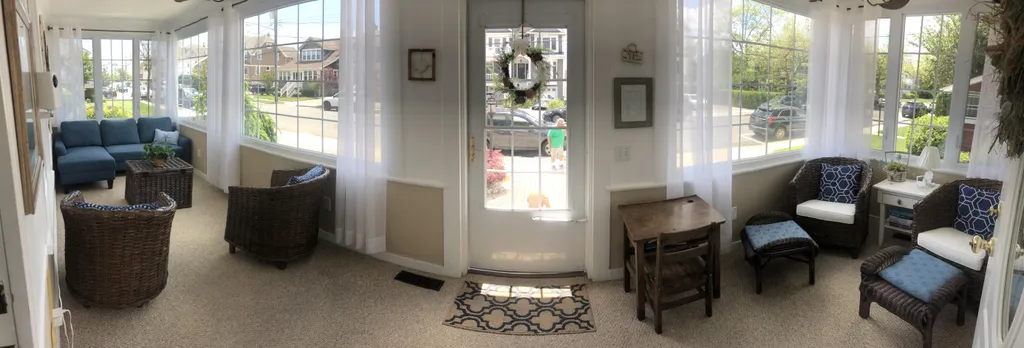 Enclosed front porch