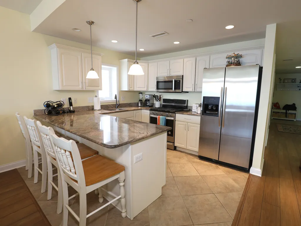 Kitchen with granite counter tops 