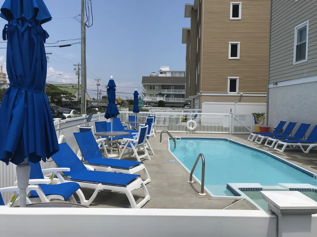 Plenty of seating with our new pool furniture 