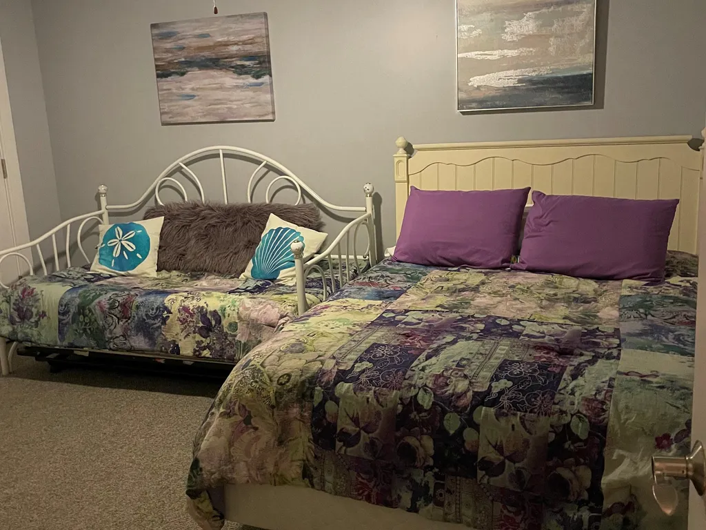 Newly redecorated bedroom