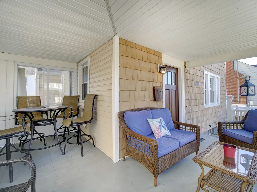Front Porch comfortably seats 9