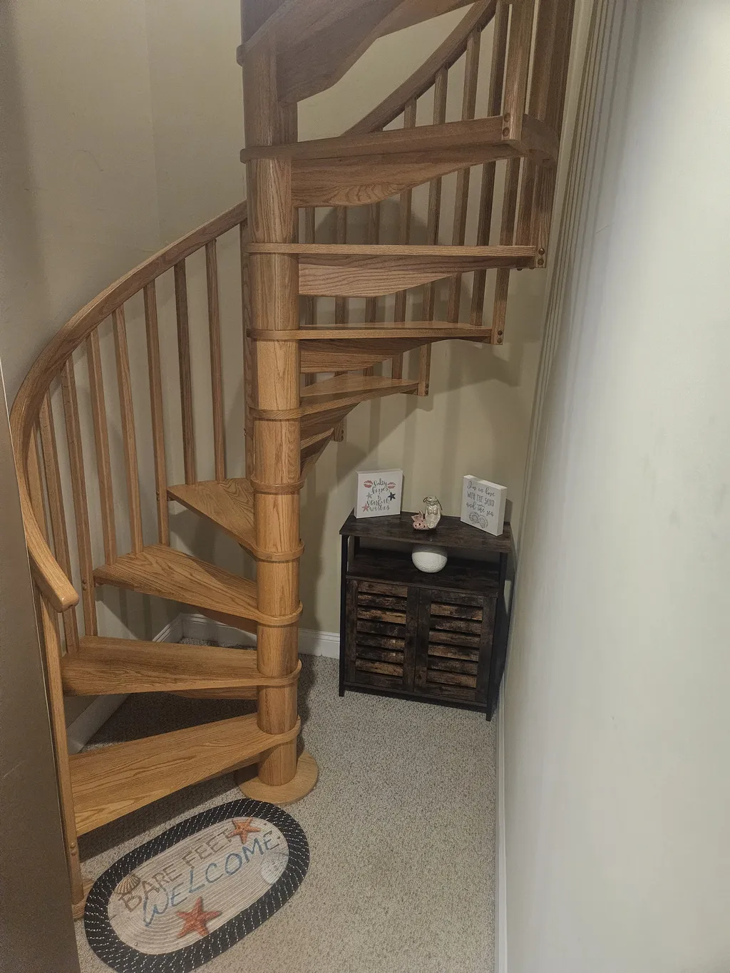 Staircase to 4th bedroom 