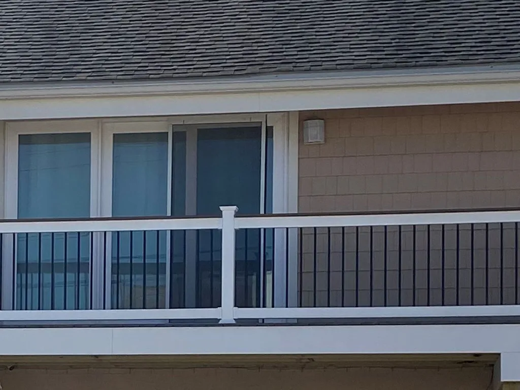 Enjoy this private balcony from the main floor floor master suite