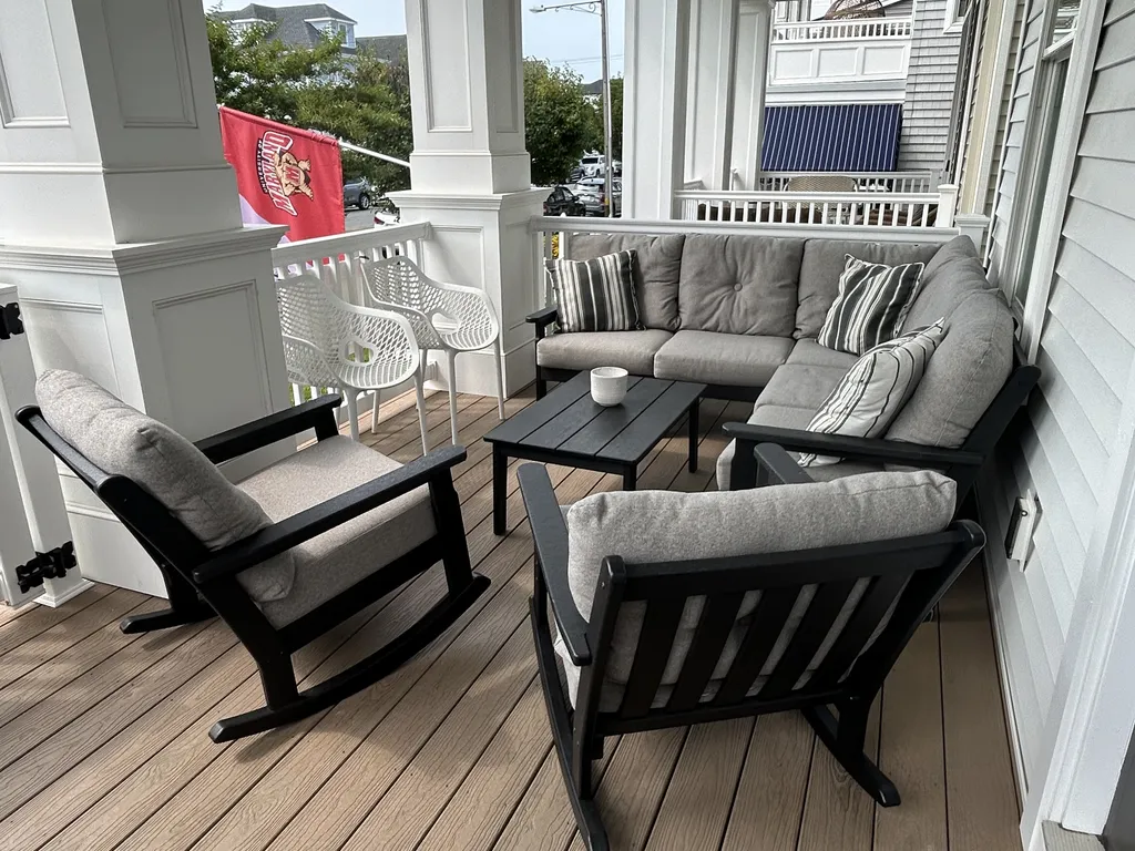 Cozy Porch Sectional and Rockers