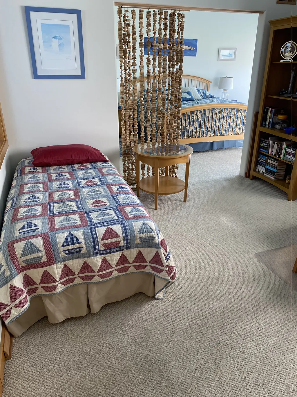 Twin bed in Master anteroom