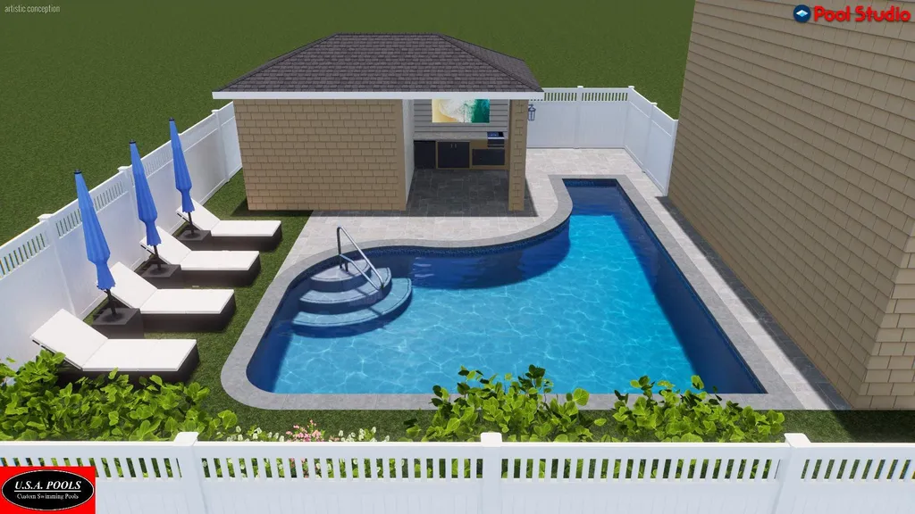 Pool with Cabana