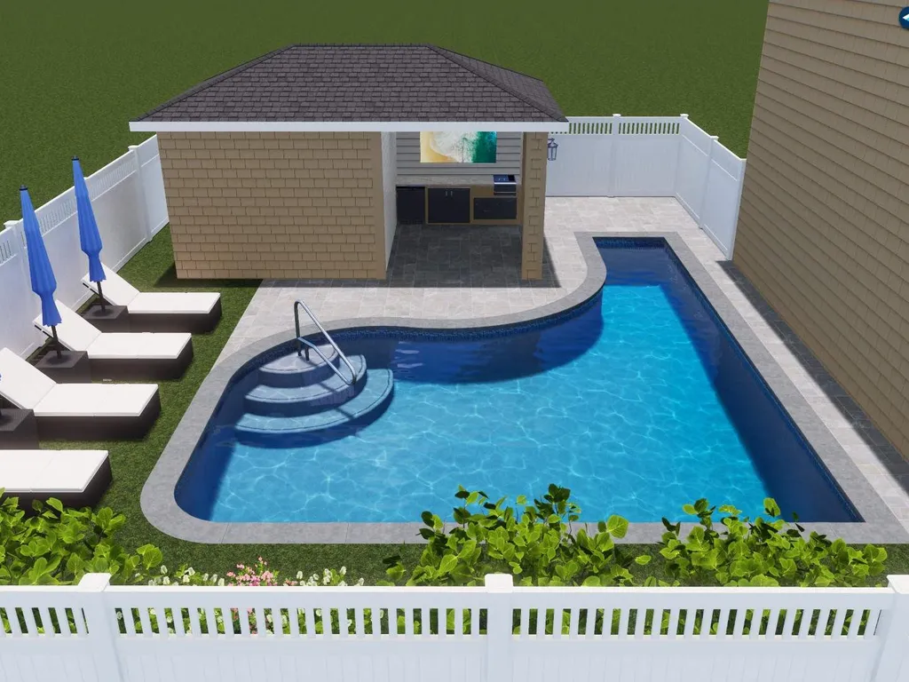 Pool with Cabana