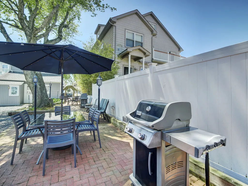 Numerous outdoor seating areas with 2 weber grills available