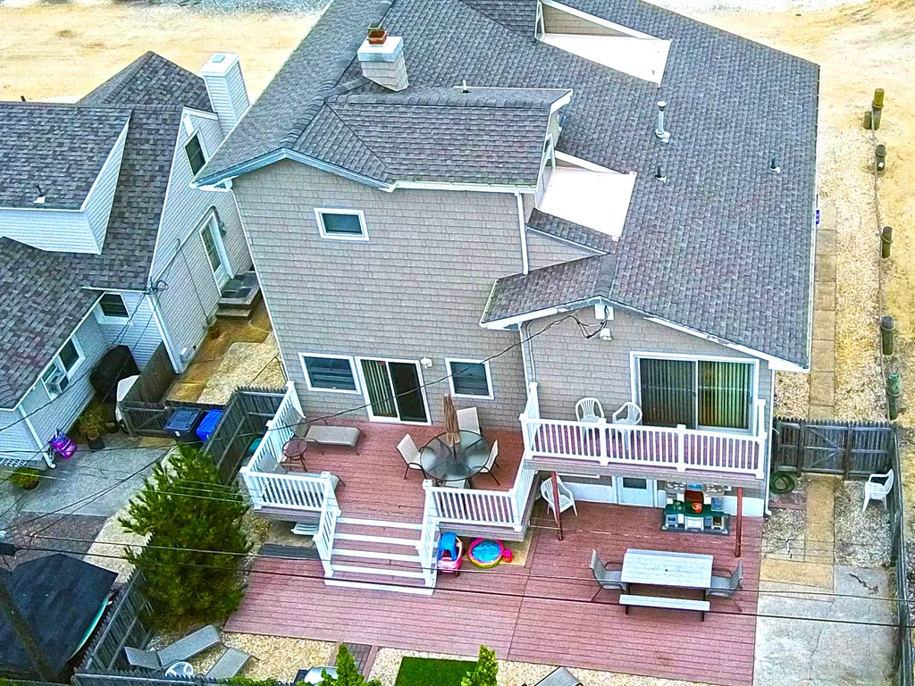 private fenced in backyard