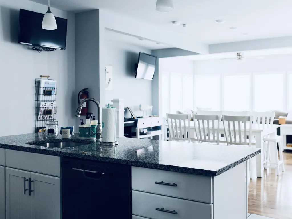 Fully Stocked Kitchen with Stainless Steel Appliances