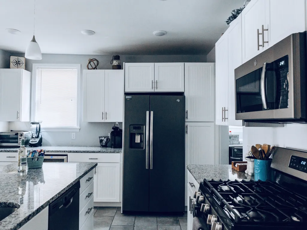 Fully Stocked Kitchen with Stainless Steel Appliances