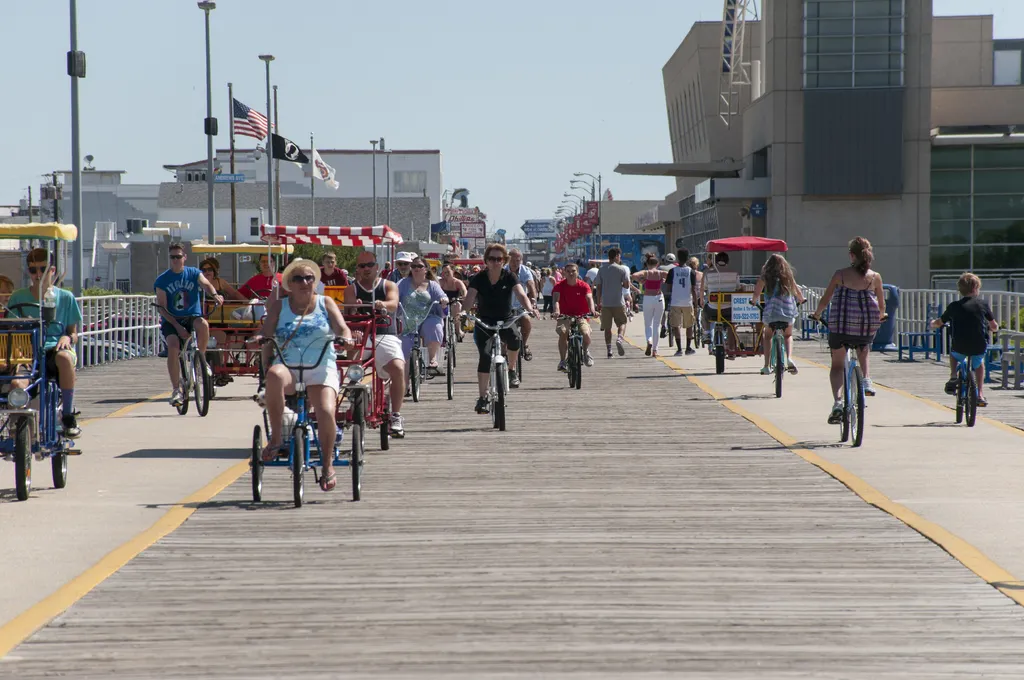 Bike Riding on the Boardwalk