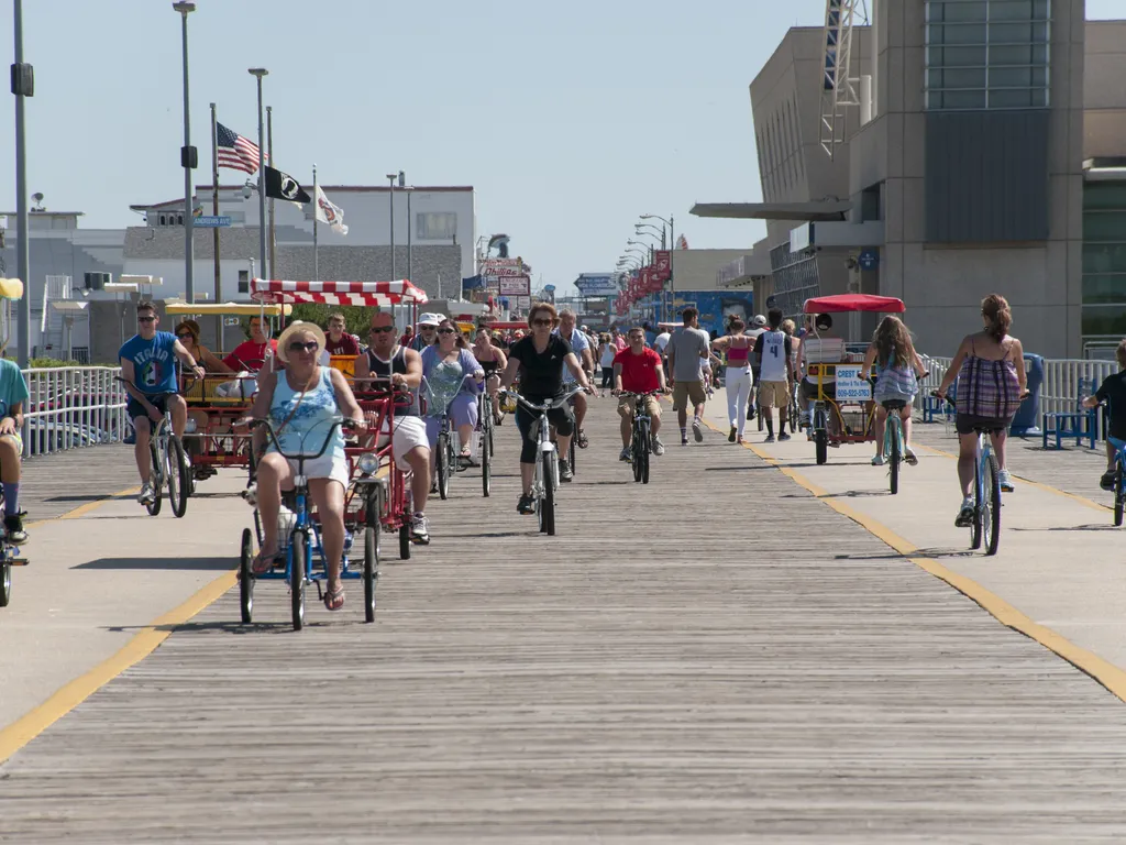 Bike Riding on the Boardwalk