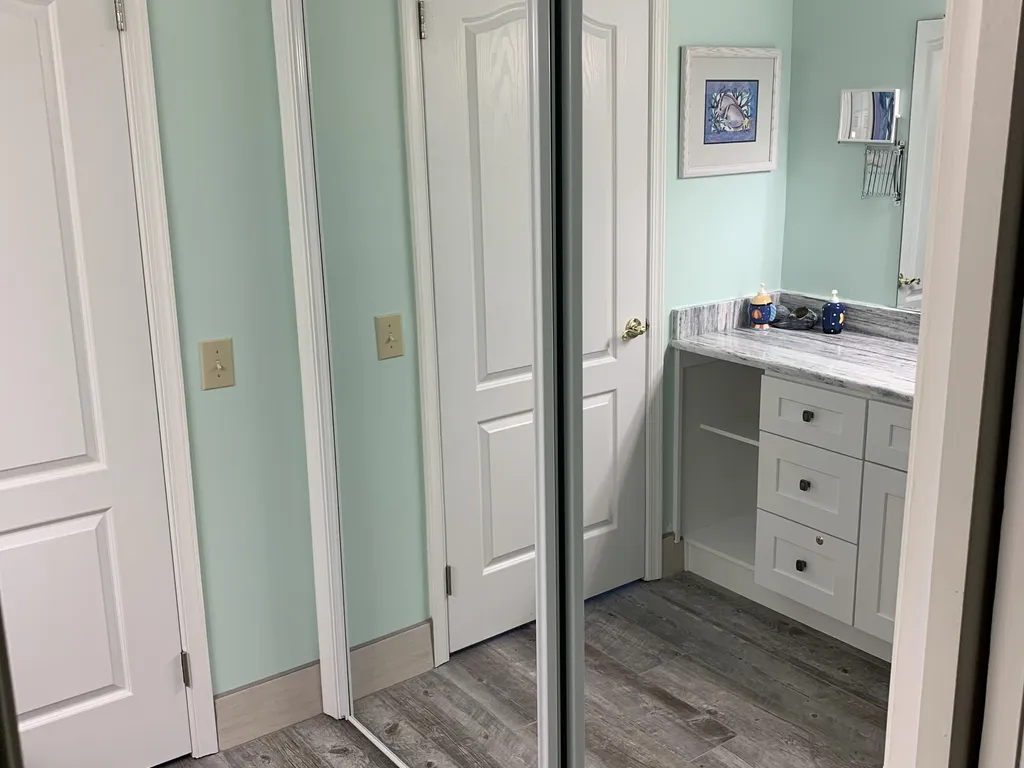 Master Dressing Area Mirrored Closet