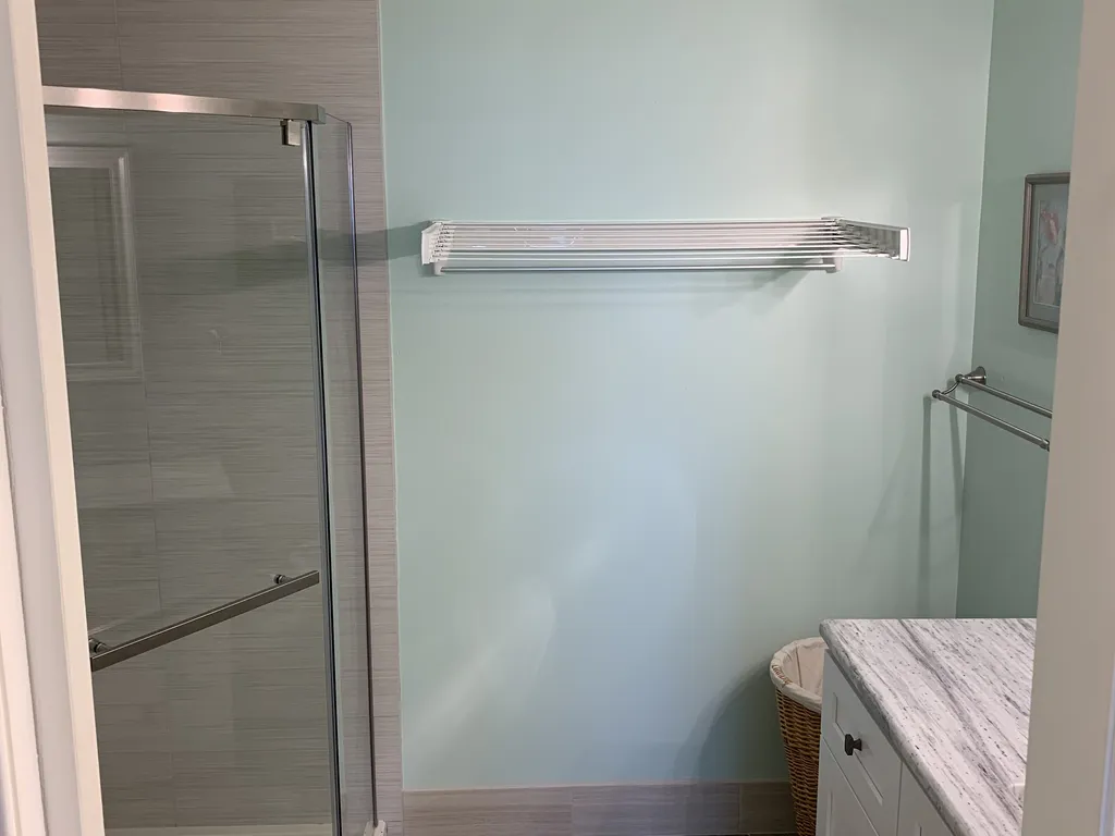 Master Bath Built In Drying Rack