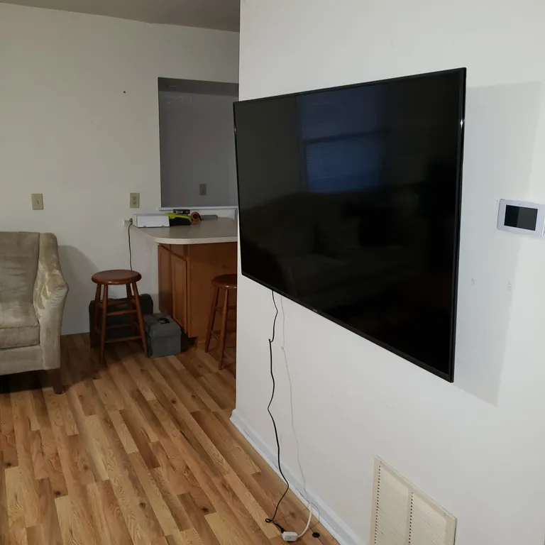 Large 65&amp;quot; smart TV in the living room